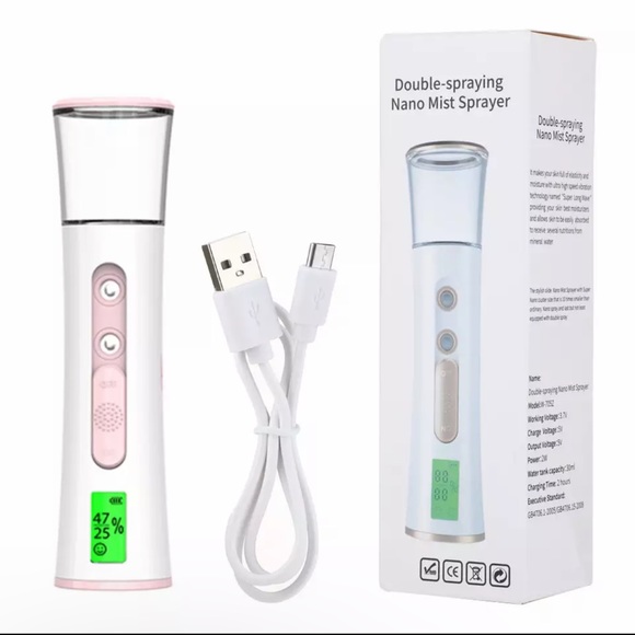 Portable Facial Mist Sprayer Beauty Instrument-Hydrating Humidifier LED Display - Picture 2 of 9